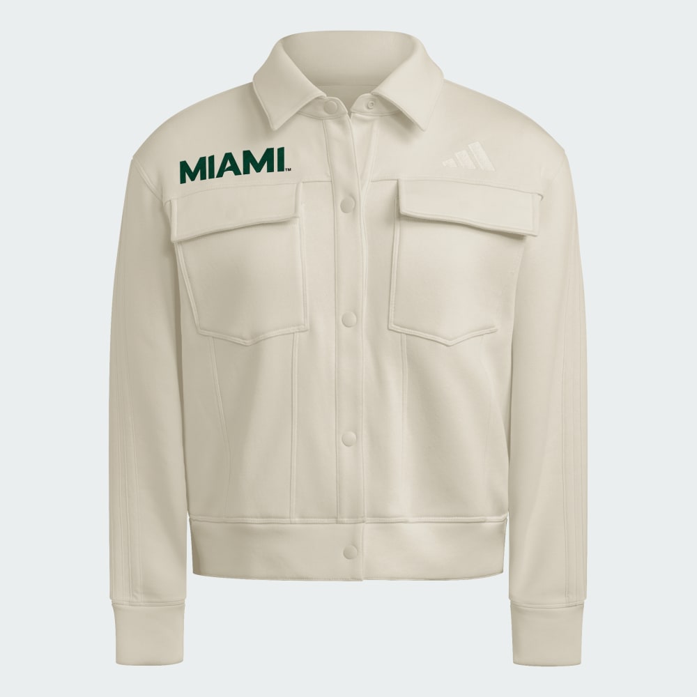 Флисовая куртка Adidas Miami Hurricanes Women's Exclusive Faux Denim 3-Stripes Fleece Jacket, цвет Wonder White/White/Multi
Флисовая куртка Adidas Miami Hurricanes Women's Exclusive Faux Denim 3-Stripes Fleece Jacket, цвет Wonder White/White/Multi