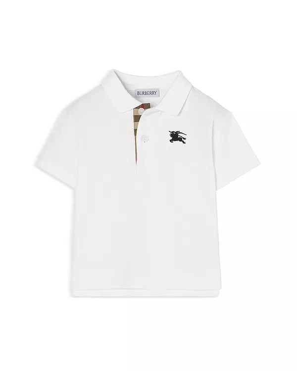 Детская хлопковая рубашка-поло из пике для малышей. Burberry, белый
Детская хлопковая рубашка-поло из пике для малышей. Burberry, белый