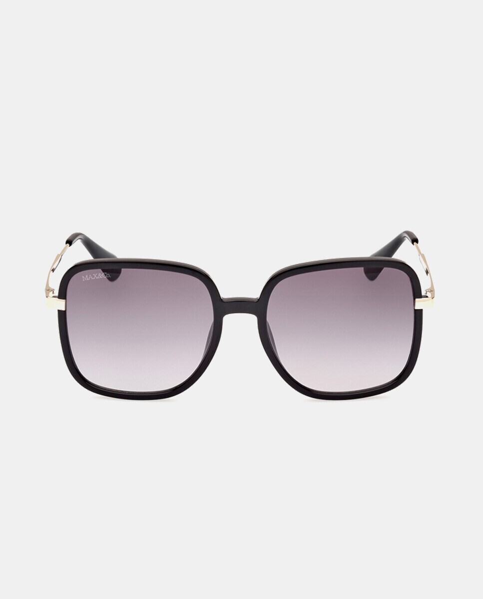 Черные квадратные женские солнцезащитные очки MAX&Co., черный
Черные квадратные женские солнцезащитные очки MAX&Co., черный