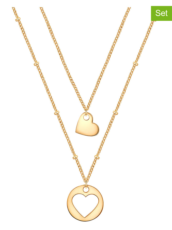 Комплект из 2 штук: позолоченные ожерелья с подвесками - (длина) 40 см Eastside NY
Комплект из 2 штук: позолоченные ожерелья с подвесками - (длина) 40 см Eastside NY