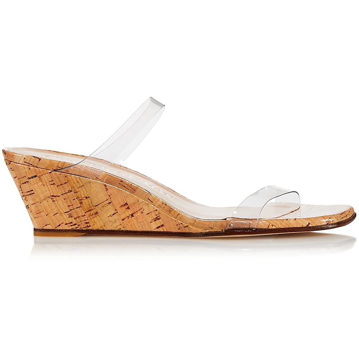 Женские лакированные босоножки на пробковой танкетке Stuart Weitzman, цвет Clear
Женские лакированные босоножки на пробковой танкетке Stuart Weitzman, цвет Clear