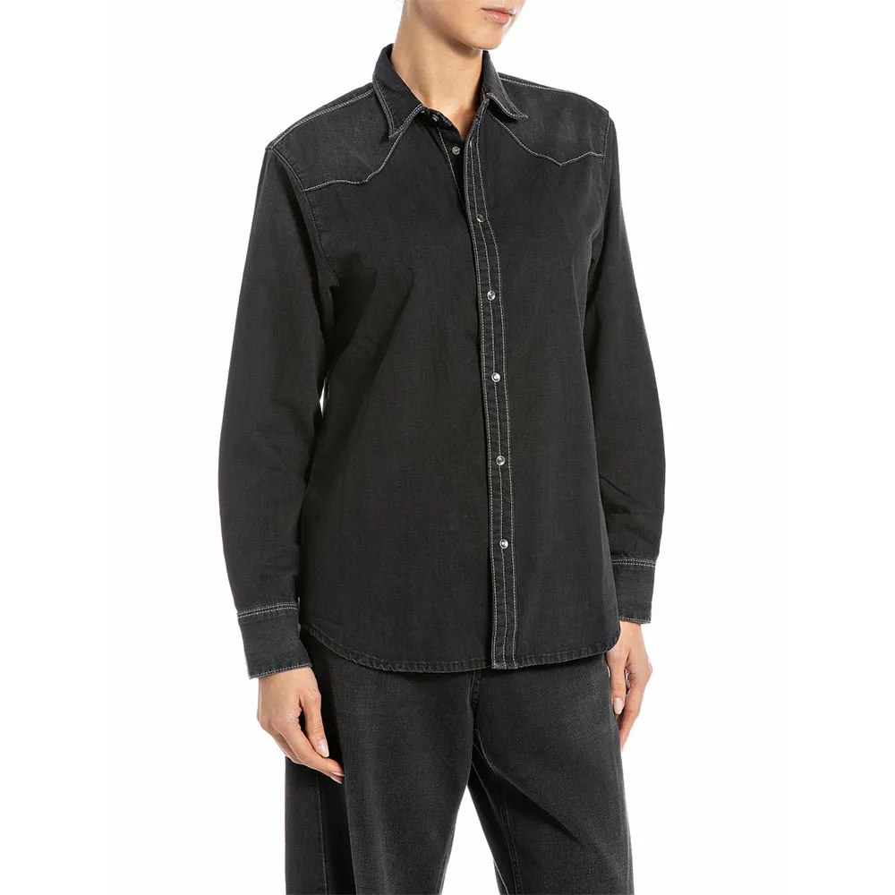 Рубашка с длинным рукавом Replay W2362C.000.15493B, черный
Рубашка с длинным рукавом Replay W2362C.000.15493B, черный