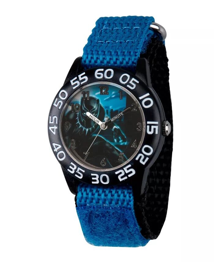 Черные пластиковые часы Time Teacher для мальчиков Marvel Black Panther & Avengers ewatchfactory, синий
Черные пластиковые часы Time Teacher для мальчиков Marvel Black Panther & Avengers ewatchfactory, синий