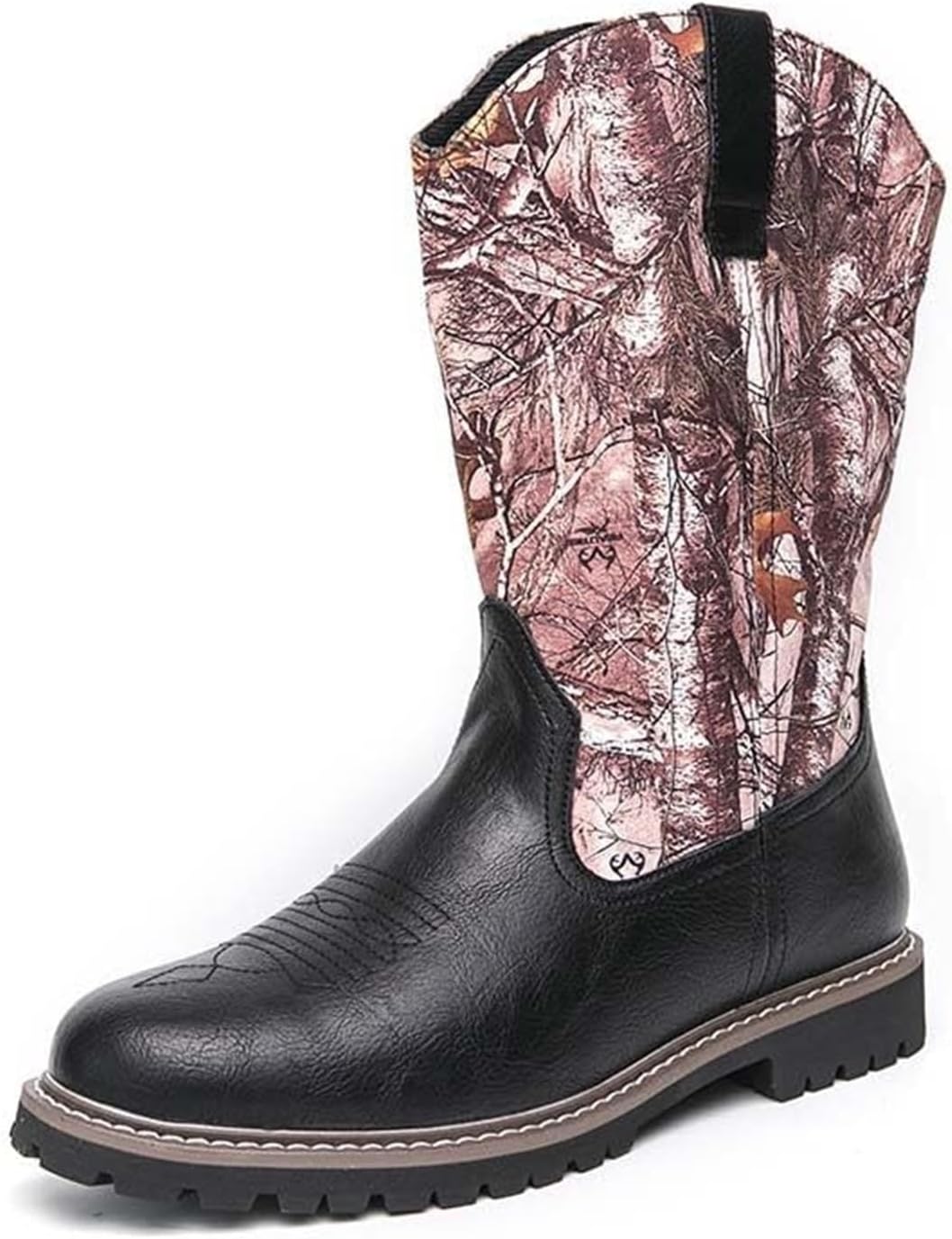 Мужские модные ковбойские сапоги с нескользящей подошвой, охотничьи сапоги, сапоги средней высоты без шнурков, удобные рабочие сапоги с круглым носком для активного отдыха Generic, черный
Мужские модные ковбойские сапоги с нескользящей подошвой, охотничьи сапоги, сапоги средней высоты без шнурков, удобные рабочие сапоги с круглым носком для активного отдыха Generic, черный