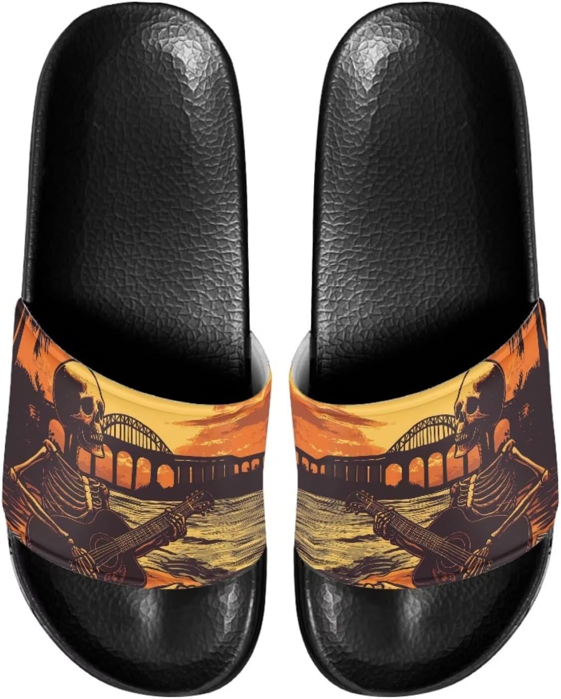 Сланцы для мужчин с нескользящей подошвой, открытый носок, легкие в уходе, комфортная посадка, для пляжа и повседневной ходьбы Ocwfudsx, Skull Guitar
Сланцы для мужчин с нескользящей подошвой, открытый носок, легкие в уходе, комфортная посадка, для пляжа и повседневной ходьбы Ocwfudsx, Skull Guitar