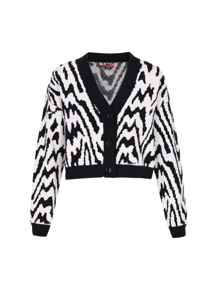 Женский кардиган в черно-белом цвете myMo ROCKS
Женский кардиган в черно-белом цвете myMo ROCKS