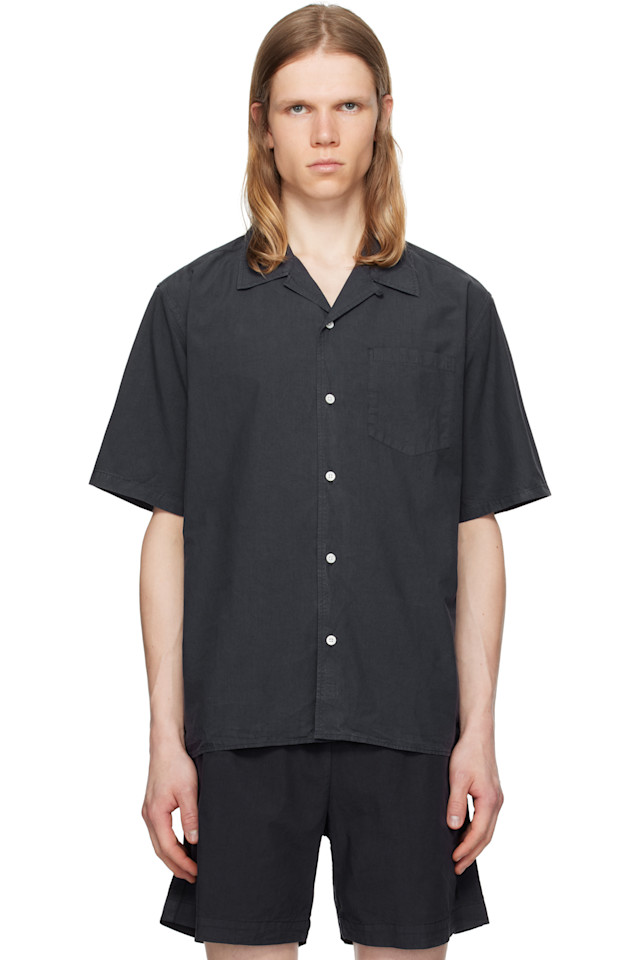 Рубашка Carsten из хлопка и тенсела Norse Projects, синий 
Рубашка Carsten из хлопка и тенсела Norse Projects, синий