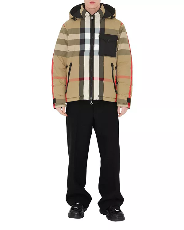 Двусторонняя клетчатая пуховая куртка Burberry, бежевый
Двусторонняя клетчатая пуховая куртка Burberry, бежевый