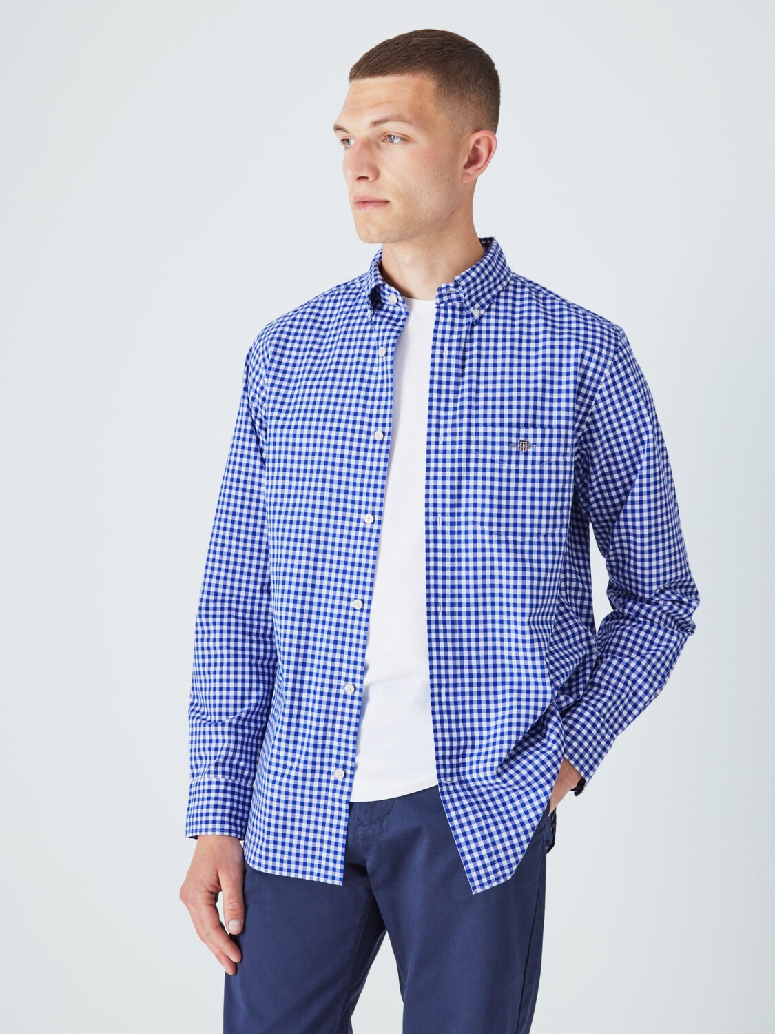 Рубашка GANT Regular Fit из поплина в клетку, 436 College Blue
Рубашка GANT Regular Fit из поплина в клетку, 436 College Blue