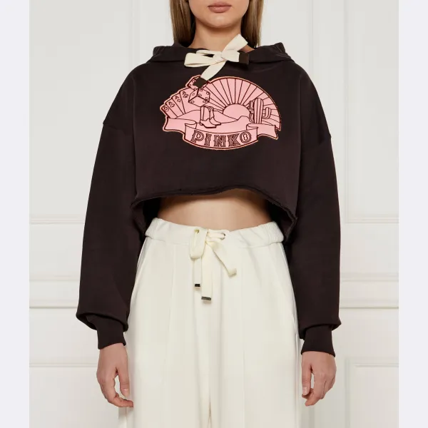 Укороченный толстовка в стиле романтика Pinko, коричневый
Укороченный толстовка в стиле романтика Pinko, коричневый