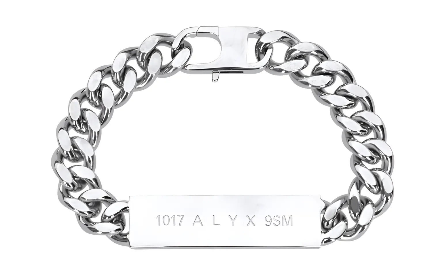 Браслет с идентификацией 1017 ALYX 9SM, серебро
Браслет с идентификацией 1017 ALYX 9SM, серебро