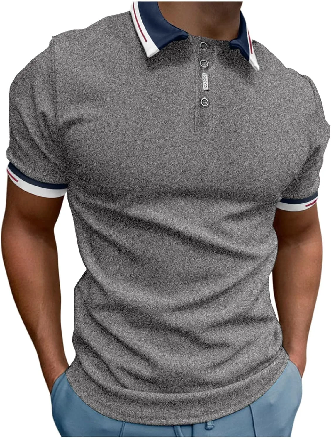 Мужская поло Color Block Slim-Fit с контрастным воротником Banmave
Мужская поло Color Block Slim-Fit с контрастным воротником Banmave