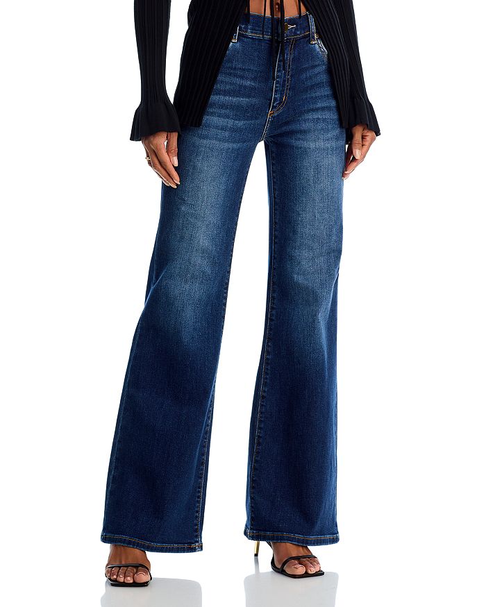 Розовые джинсы с высокой посадкой и широкими штанинами Rosie в цвете индиго - эксклюзив Kobi Halperin, синий
Розовые джинсы с высокой посадкой и широкими штанинами Rosie в цвете индиго - эксклюзив Kobi Halperin, синий