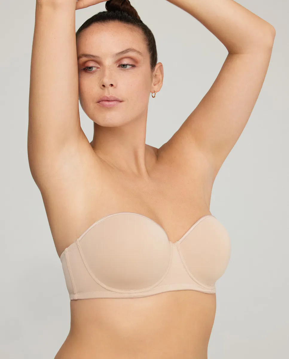 Бюстгальтер без бретелек с чашками и косточками Promise, бежевый
Бюстгальтер без бретелек с чашками и косточками Promise, бежевый