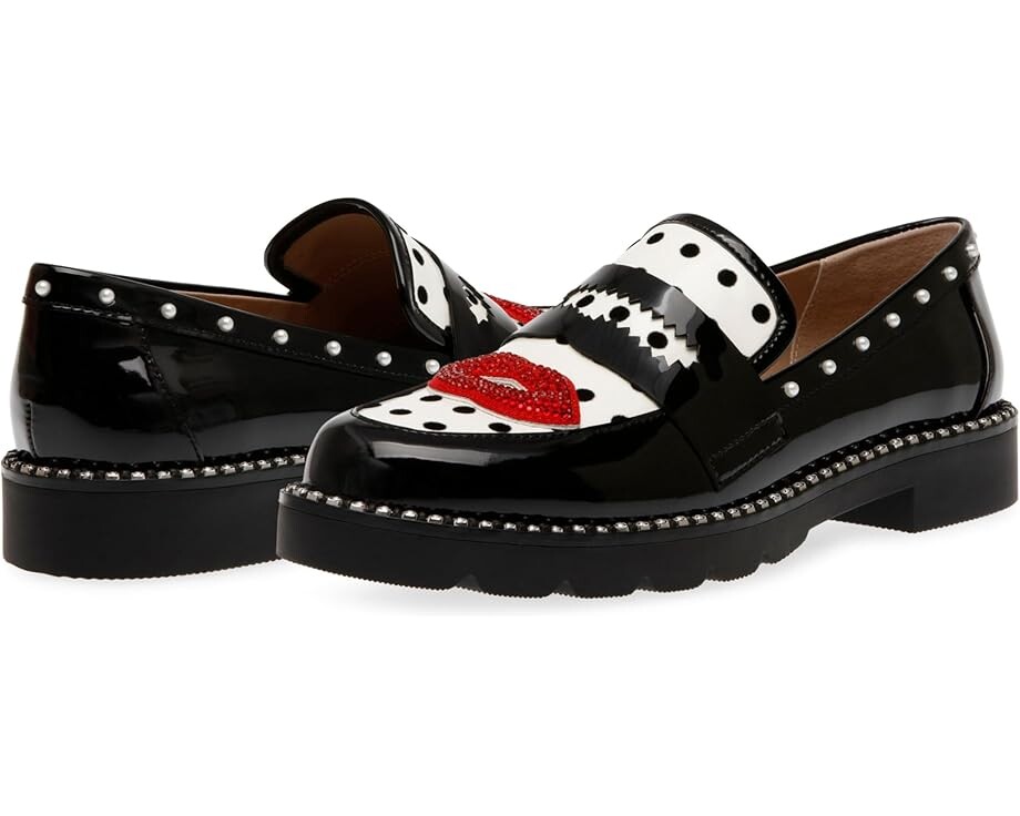 Лоферы Blue by Betsey Johnson Darian-L, цвет White/Black Polka 
Лоферы Blue by Betsey Johnson Darian-L, цвет White/Black Polka