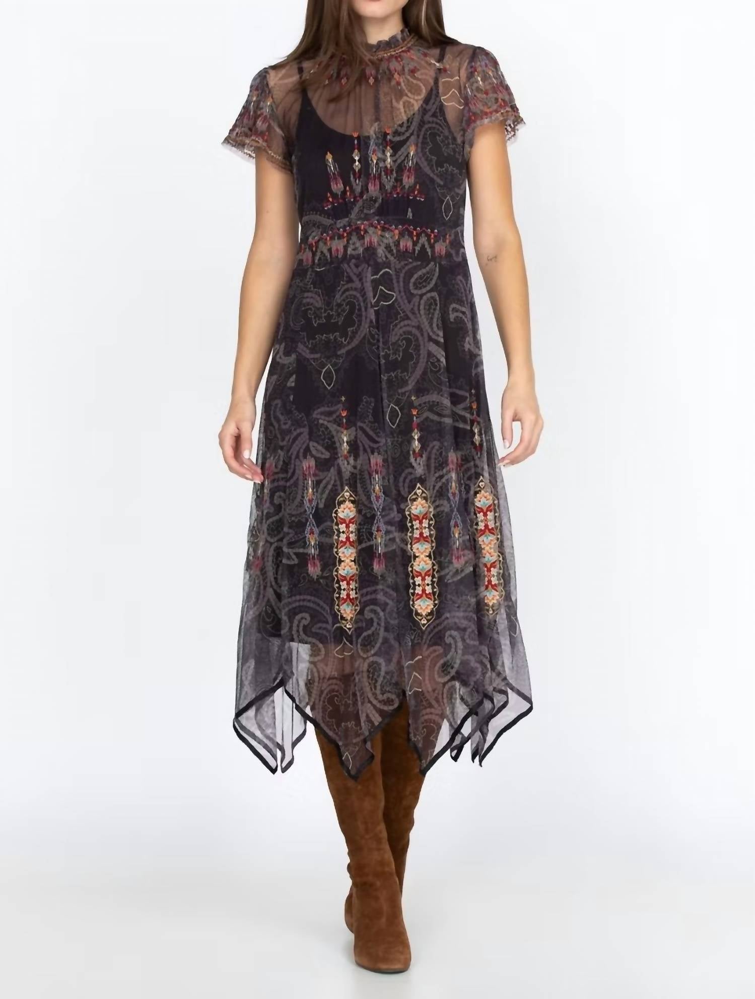 Платье Leticia из сетки в разноцветной гамме Johnny Was, мультиколор
Платье Leticia из сетки в разноцветной гамме Johnny Was, мультиколор