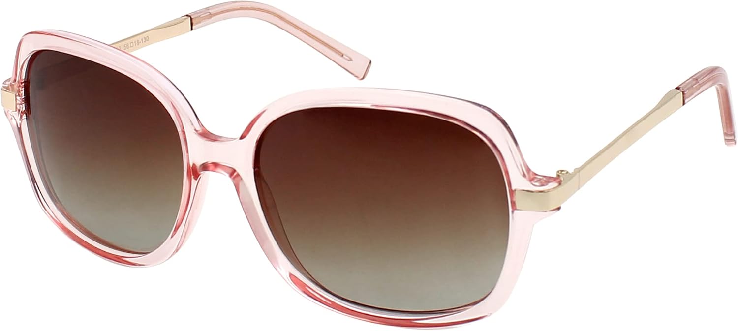 Поляризованные солнцезащитные очки Yogo Vision для женщин, квадратная форма, классический стильный дизайн, 100% защита от УФ-излучения, Pink Transparent Frame With Brown Lens
Поляризованные солнцезащитные очки Yogo Vision для женщин, квадратная форма, классический стильный дизайн, 100% защита от УФ-излучения, Pink Transparent Frame With Brown Lens