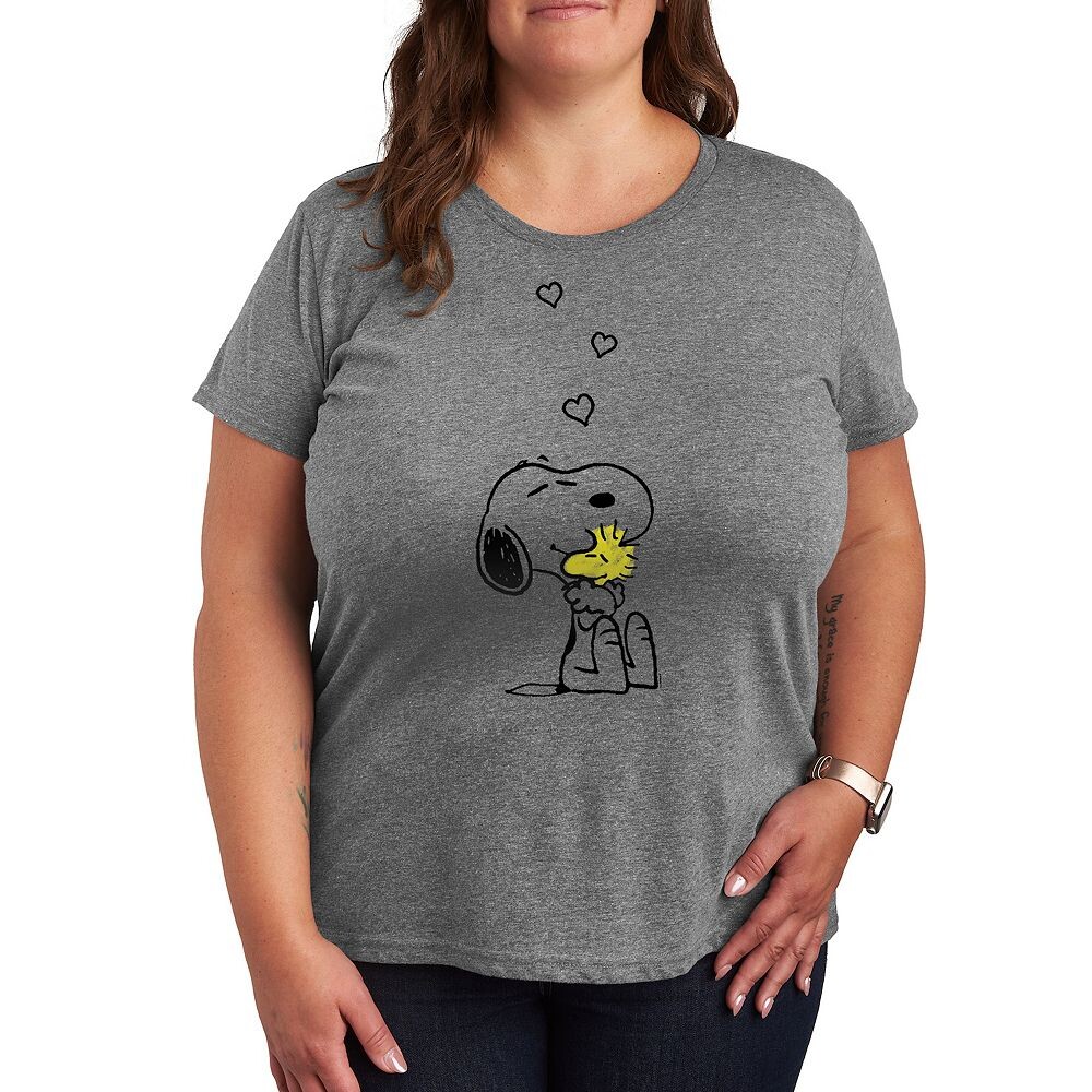 Футболка Plus Peanuts Snoopy & Woodstock Hugs с рисунком Licensed Character, цвет Heather Gray
Футболка Plus Peanuts Snoopy & Woodstock Hugs с рисунком Licensed Character, цвет Heather Gray