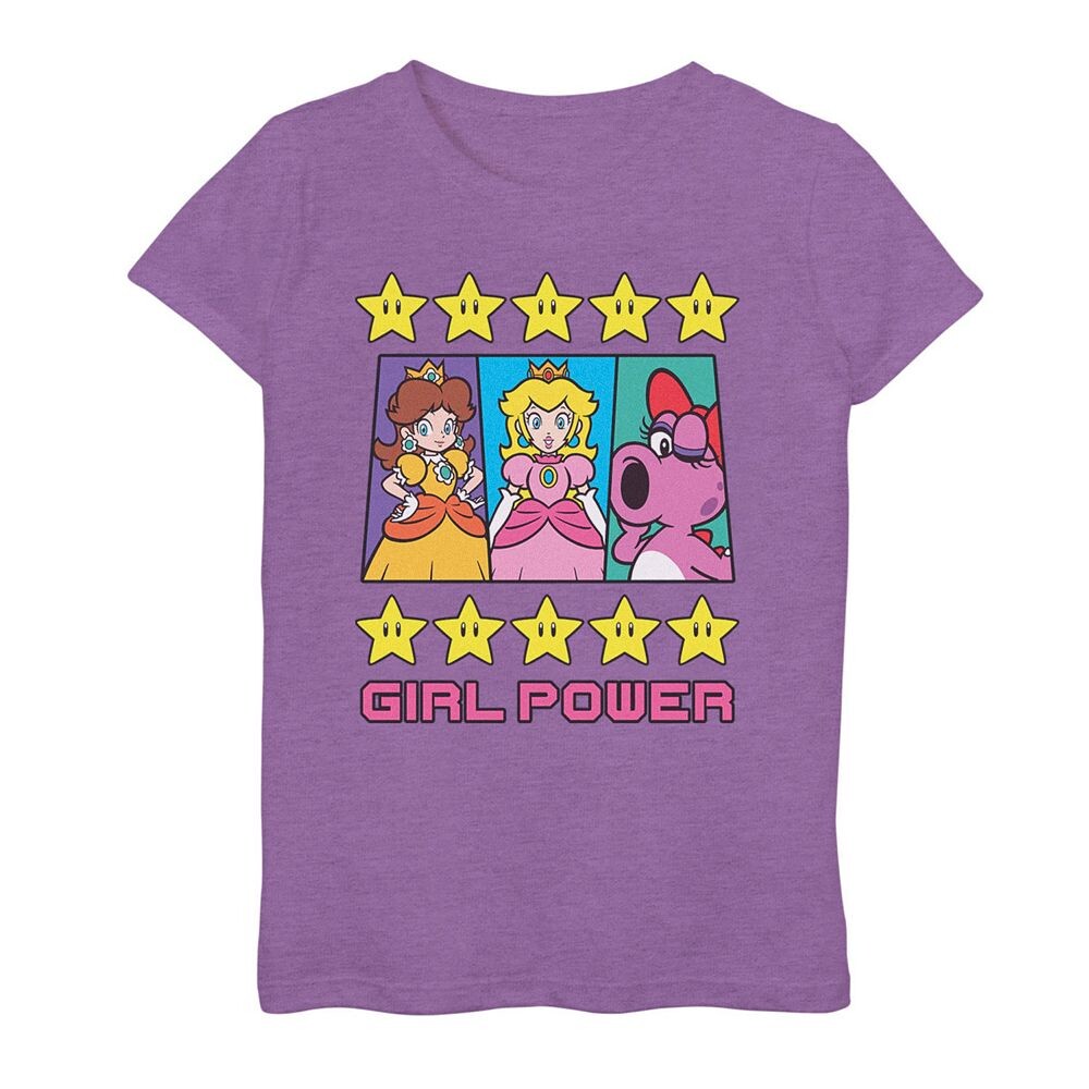 Футболка с графическим рисунком для девочек 7–16 лет, Nintendo Super Mario Princess Daisy Peach Birdo Girl Power Box Licensed Character, цвет Purple Berry
Футболка с графическим рисунком для девочек 7–16 лет, Nintendo Super Mario Princess Daisy Peach Birdo Girl Power Box Licensed Character, цвет Purple Berry