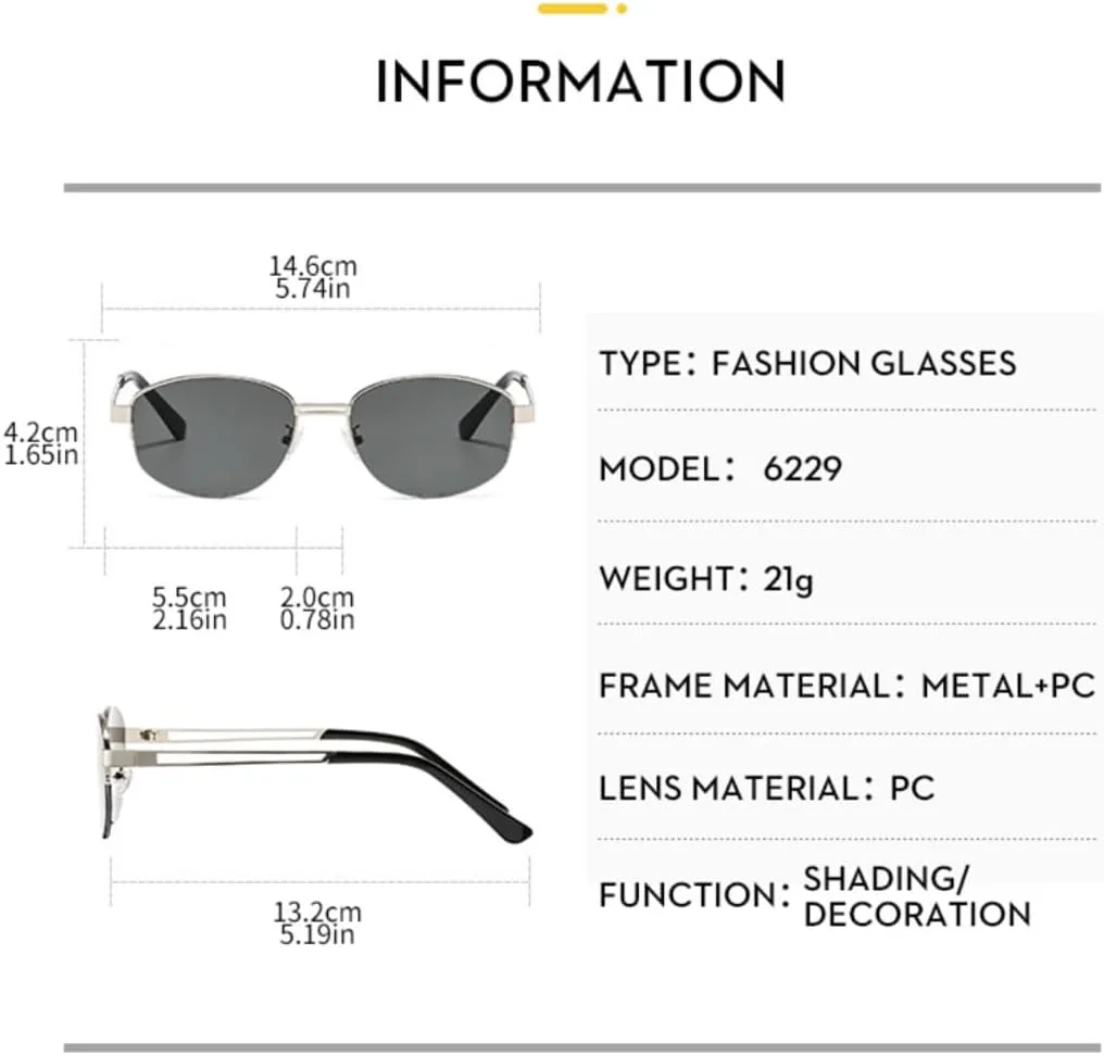 Роскошные солнцезащитные очки в овальной оправе для женщин и мужчин, для активного отдыха и путешествий, с защитой от УФ-излучения UV400 TVTBBVV, Silver Clear
Роскошные солнцезащитные очки в овальной оправе для женщин и мужчин, для активного отдыха и путешествий, с защитой от УФ-излучения UV400 TVTBBVV, Silver Clear