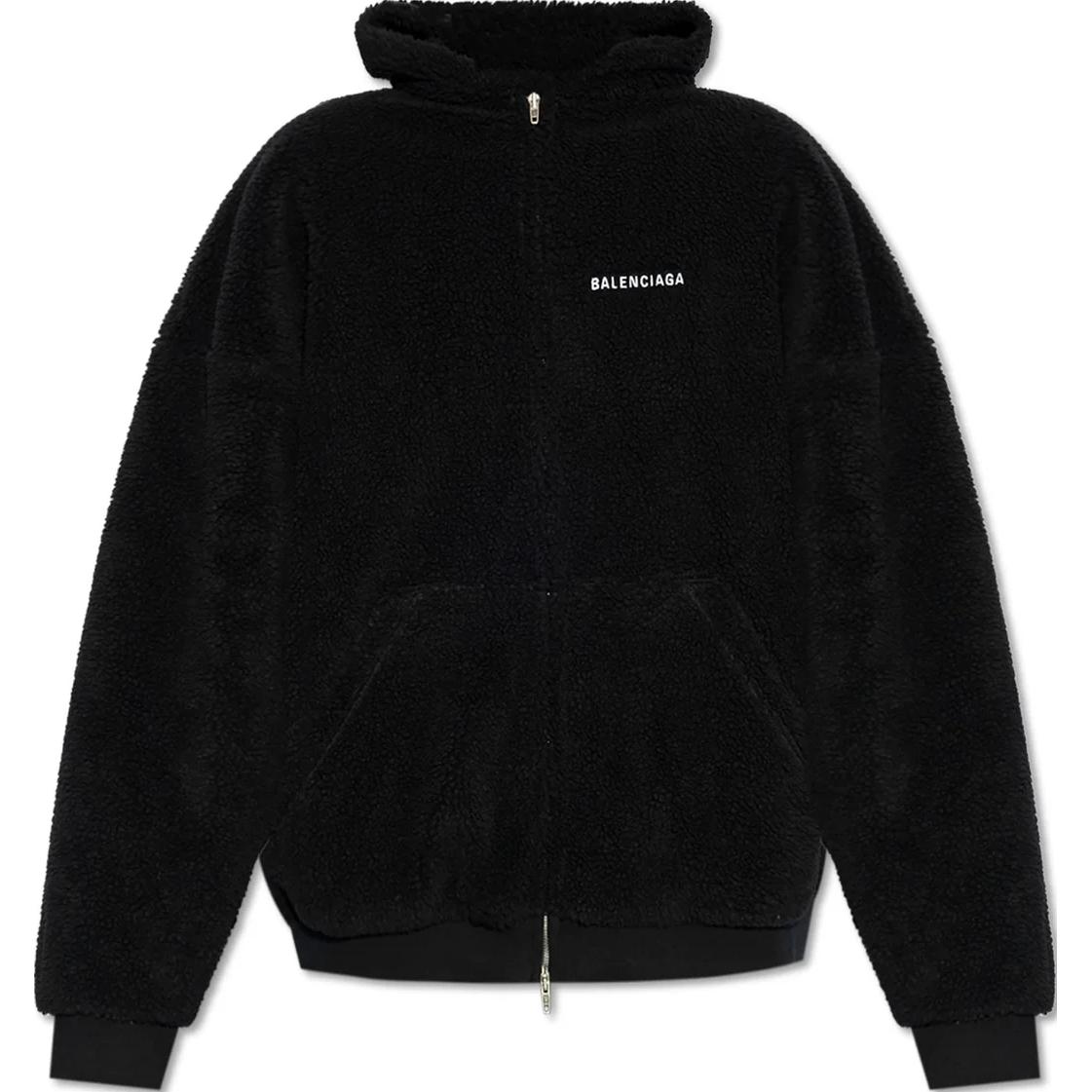Худи с логотипом на молнии Balenciaga, черный
Худи с логотипом на молнии Balenciaga, черный