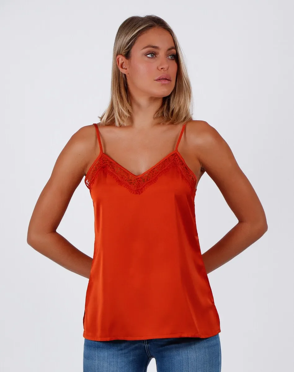 Женская атласная майка Admas, оранжевый
Женская атласная майка Admas, оранжевый