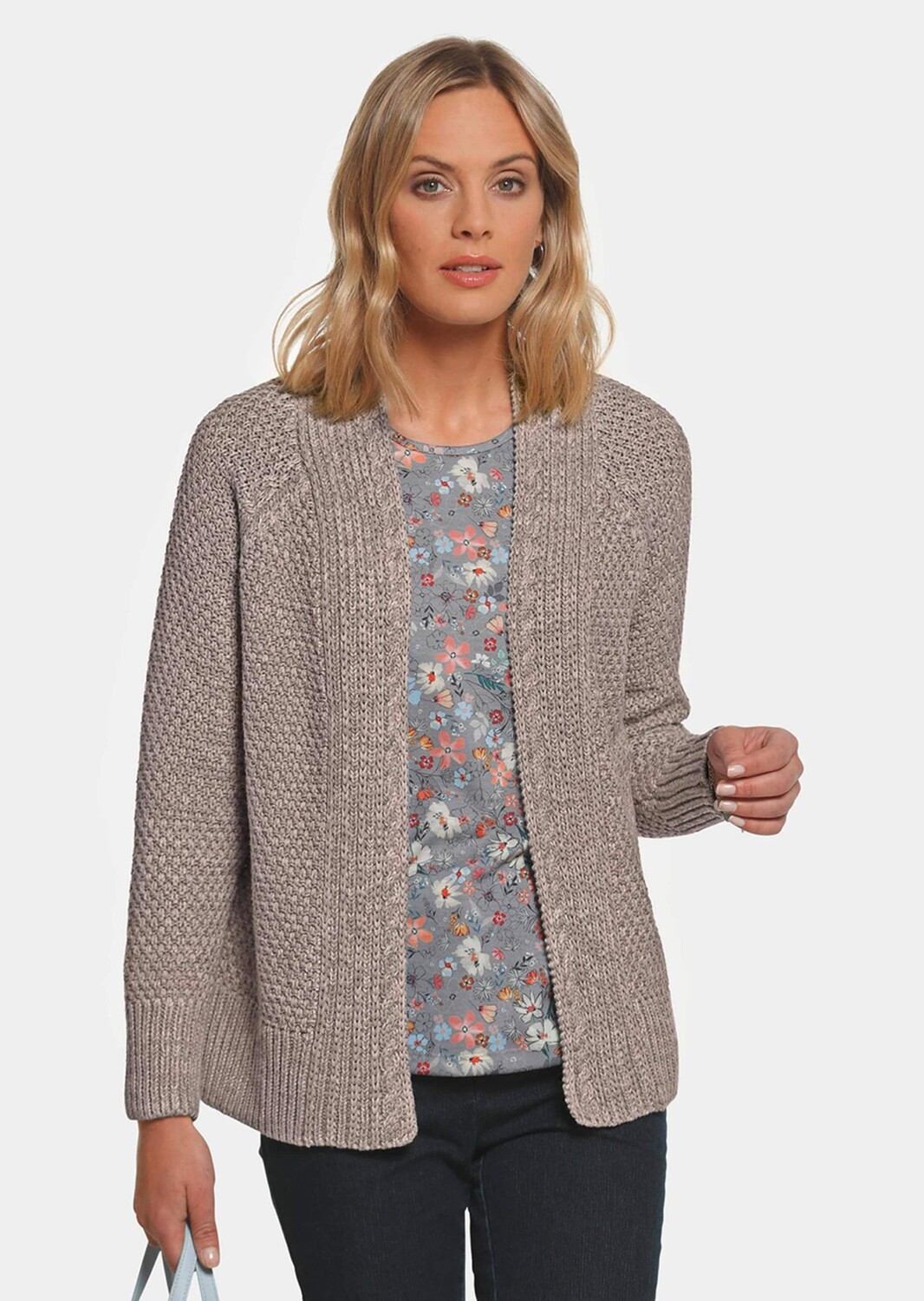 Кардиган GOLDNER Strickjacke, цвет taupe/melange
Кардиган GOLDNER Strickjacke, цвет taupe/melange