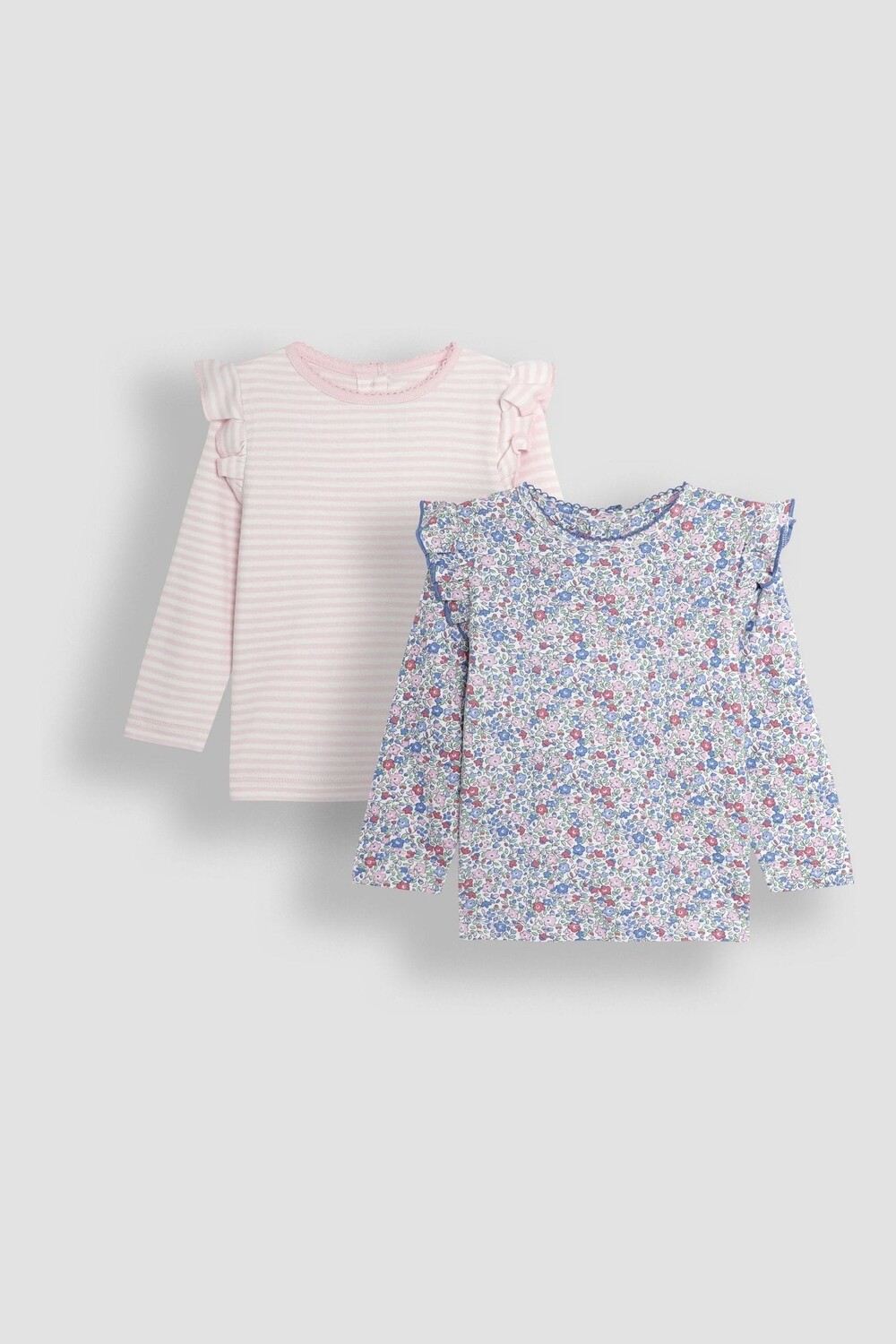 2 топа с мелким цветочным рисунком и полосками, оборками Jojo Maman Bébé, розовый
2 топа с мелким цветочным рисунком и полосками, оборками Jojo Maman Bébé, розовый