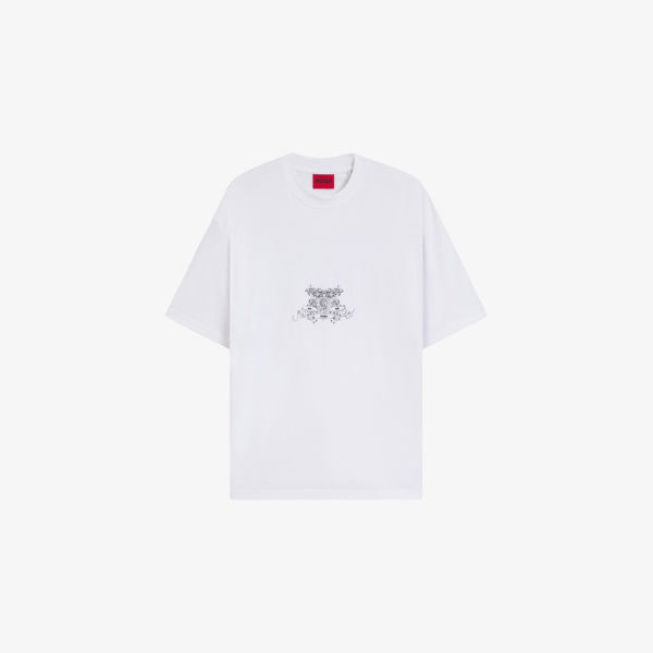 Футболка оверсайз Hugo Collegiate с принтом логотипа, белый
Футболка оверсайз Hugo Collegiate с принтом логотипа, белый