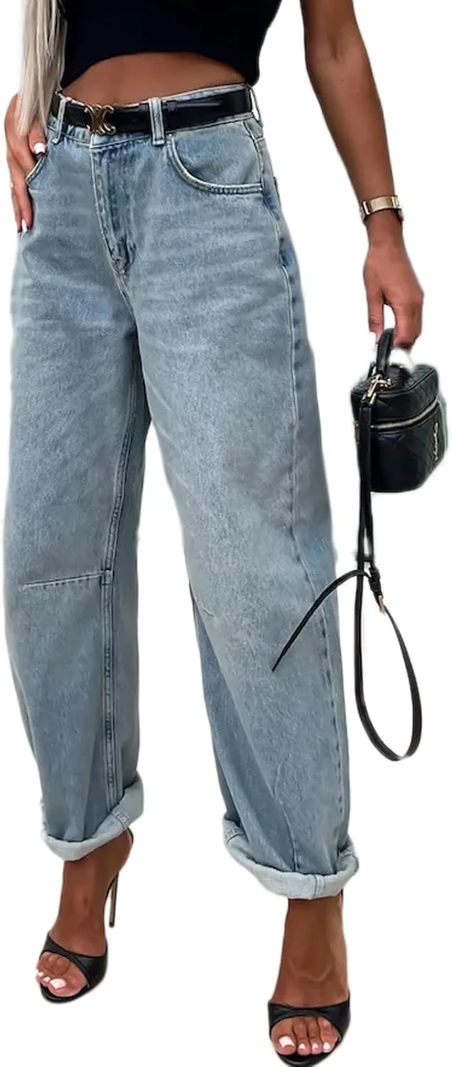 Женские джинсы Boyfriend Barrel, широкие, винтажные, мид-райз HBER
Женские джинсы Boyfriend Barrel, широкие, винтажные, мид-райз HBER