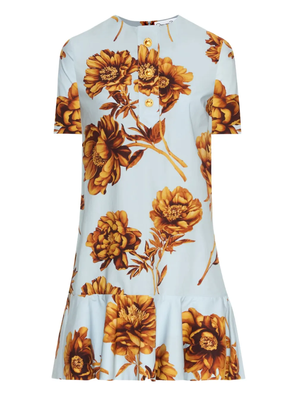 Мини-платье с принтом пионов Oscar de la Renta, белый
Мини-платье с принтом пионов Oscar de la Renta, белый