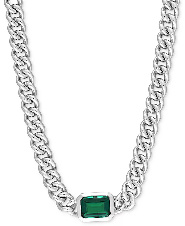 Ожерелье-Воротник с выращенными в лаборатории изумрудами (7/8 карата) из стерлингового серебра Macy'S, emerald
Ожерелье-Воротник с выращенными в лаборатории изумрудами (7/8 карата) из стерлингового серебра Macy'S, emerald