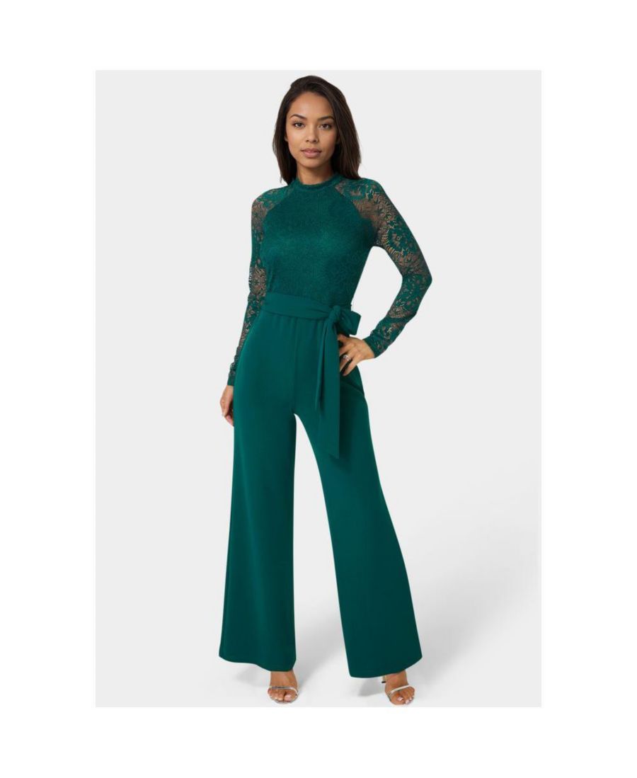 Женский комбинезон прямого кроя с кружевом и лифом Bebe, Hunter
Женский комбинезон прямого кроя с кружевом и лифом Bebe, Hunter