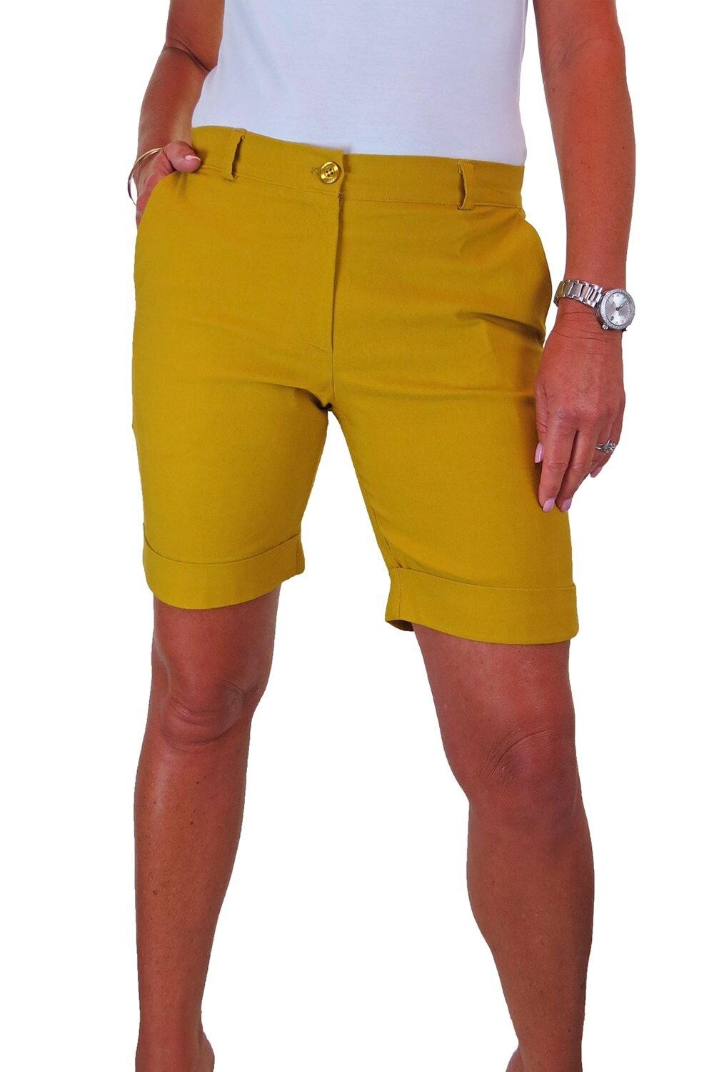 Эластичные шорты-бермуды со средней посадкой Paulo Due, желтый
Эластичные шорты-бермуды со средней посадкой Paulo Due, желтый