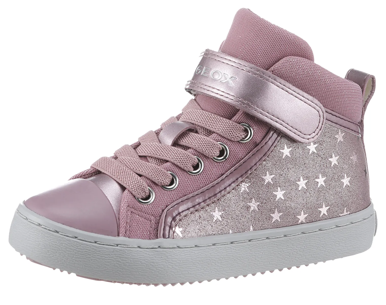 Кроссовки Geox "J KALISPERA GIRL I", высокие кроссовки, ботинки на шнуровке, повседневная обувь на резинке, розовый 
Кроссовки Geox "J KALISPERA GIRL I", высокие кроссовки, ботинки на шнуровке, повседневная обувь на резинке, розовый