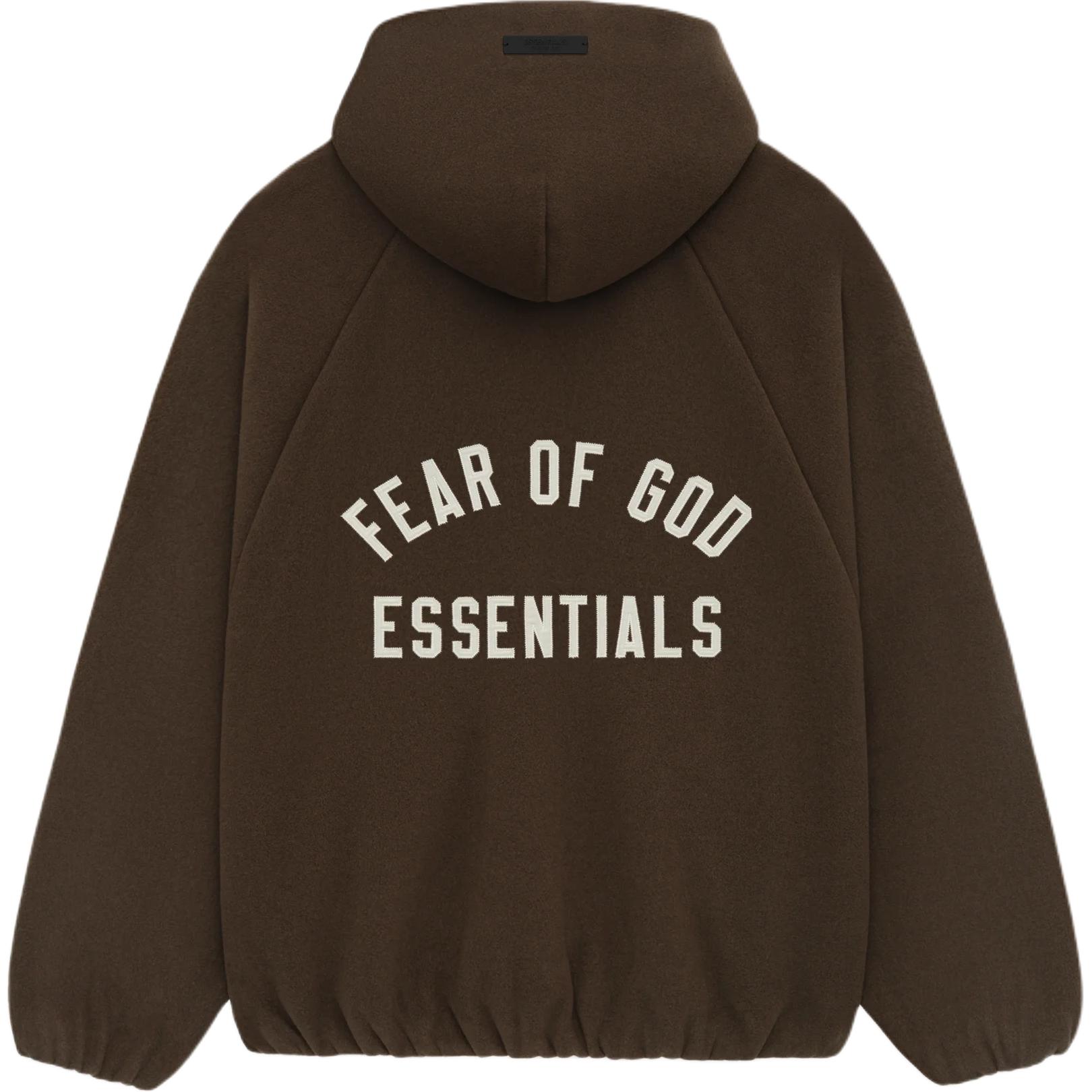 Утепленная худи-бомбер Fear Of God Essentials, цвет эбони браун/коричневый
Утепленная худи-бомбер Fear Of God Essentials, цвет эбони браун/коричневый