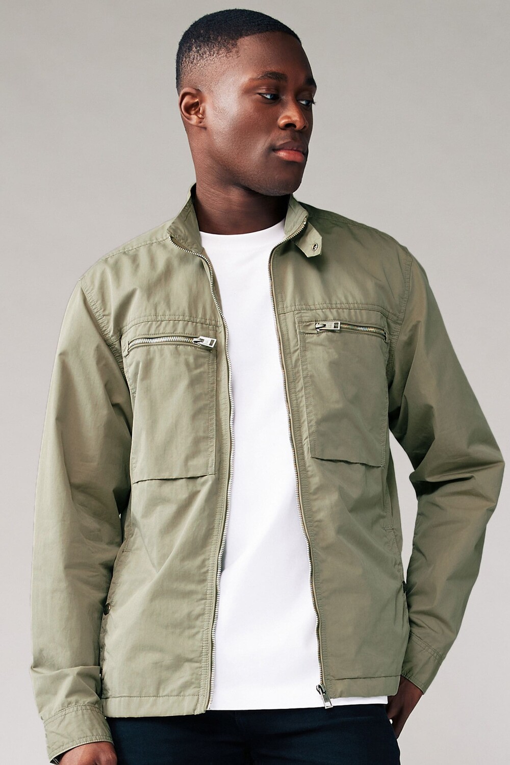 Непромокаемая куртка-рубашка в практичном стиле Next, зеленый
Непромокаемая куртка-рубашка в практичном стиле Next, зеленый