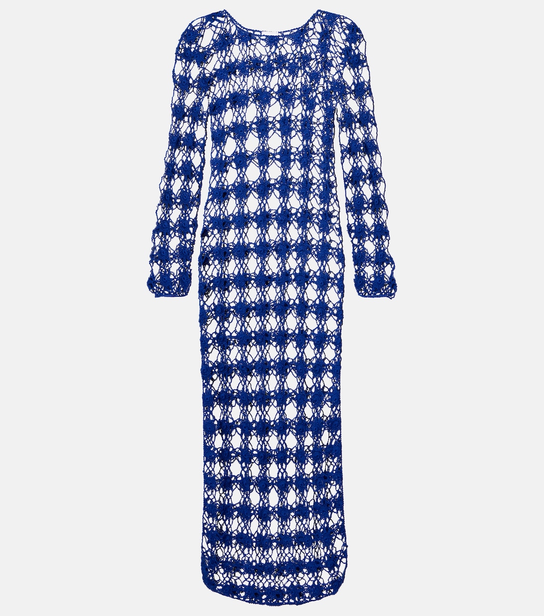 Длинное платье из хлопка, связанное крючком Anna Kosturova, Cobalt Blue
Длинное платье из хлопка, связанное крючком Anna Kosturova, Cobalt Blue