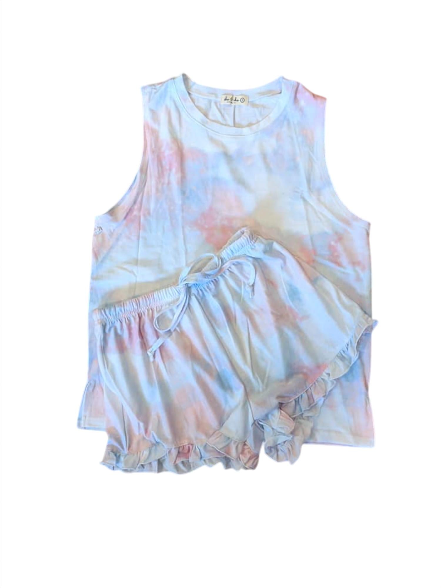 Женский комплект шорт Vered Loungewear в розовом и синем цветах She & Sho
Женский комплект шорт Vered Loungewear в розовом и синем цветах She & Sho