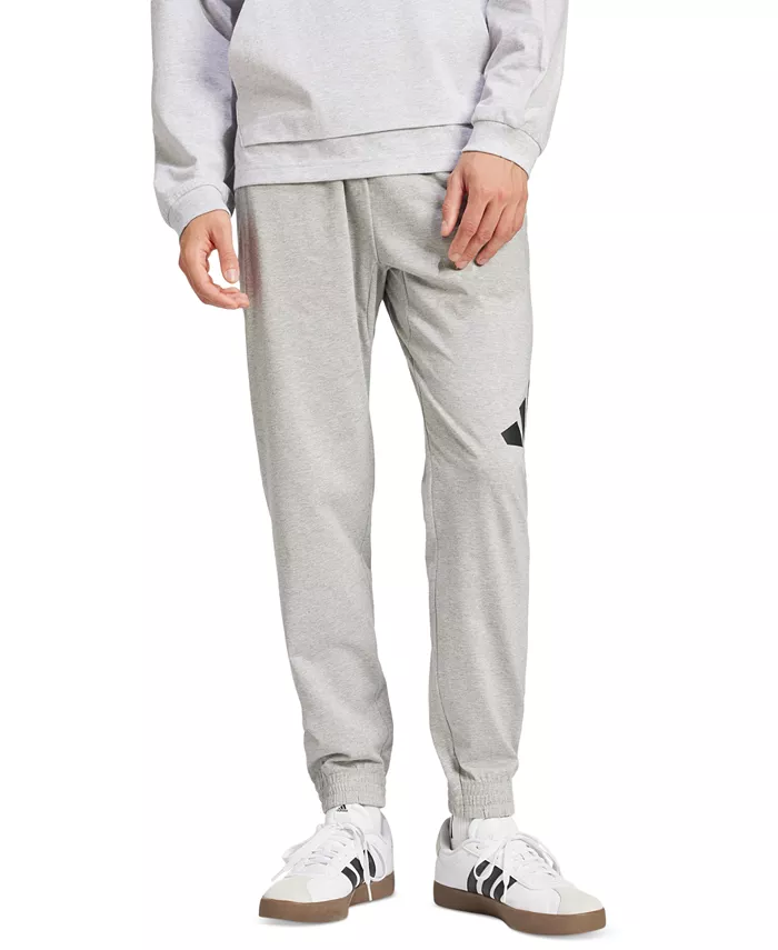 Мужские базовые брюки Single Jersey с крупным логотипом Adidas, серый
Мужские базовые брюки Single Jersey с крупным логотипом Adidas, серый