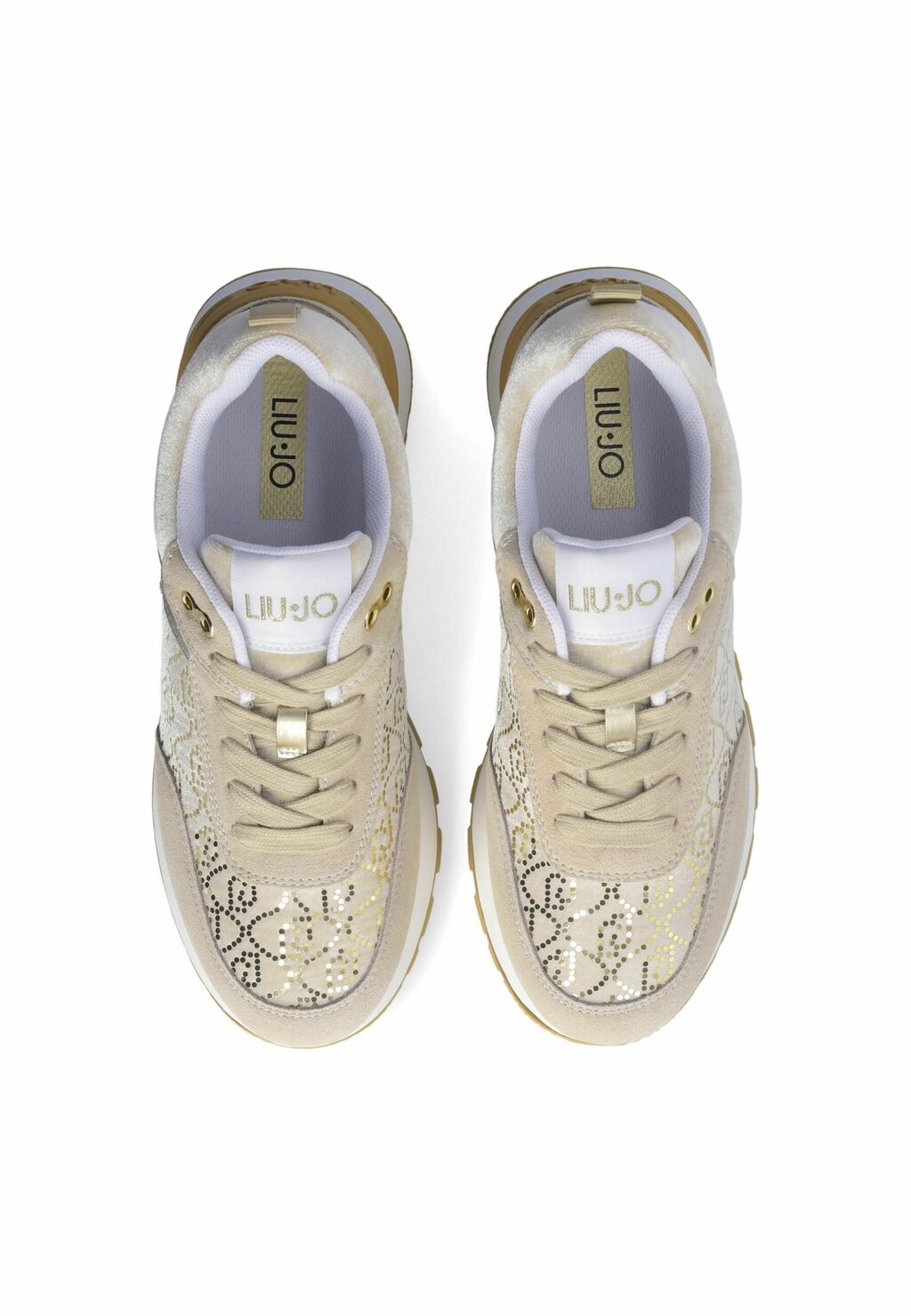 Кроссовки на шнуровке LIU JO PLATFORM SNEAKERS WITH MICRO SEQUINS LIU JO, бежевый
Кроссовки на шнуровке LIU JO PLATFORM SNEAKERS WITH MICRO SEQUINS LIU JO, бежевый