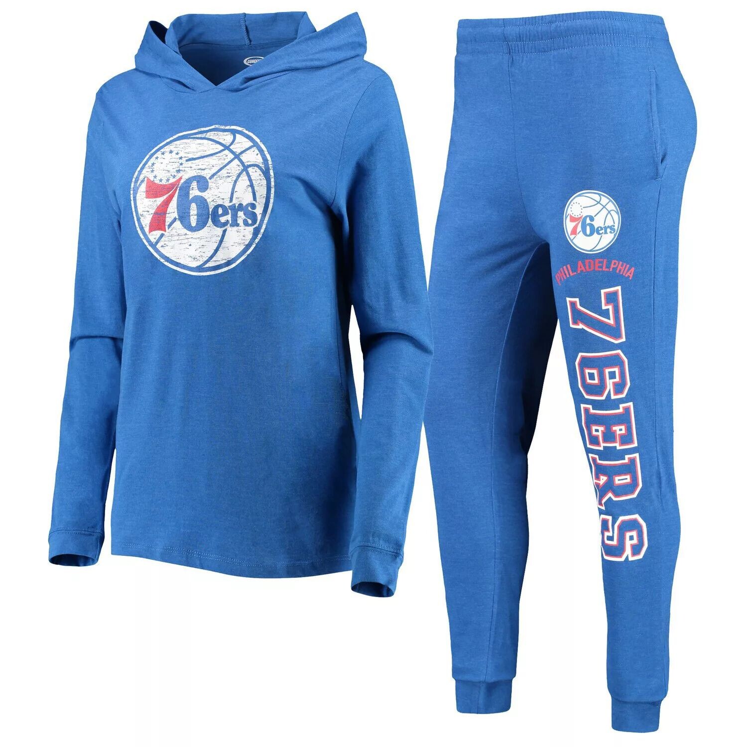 Женский комплект для сна с капюшоном и брюками Concepts Sport Royal Philadelphia 76ers 
Женский комплект для сна с капюшоном и брюками Concepts Sport Royal Philadelphia 76ers
