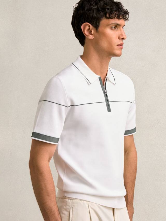 Брэдфорд поло Regular Fit Reiss, White/Green
Брэдфорд поло Regular Fit Reiss, White/Green