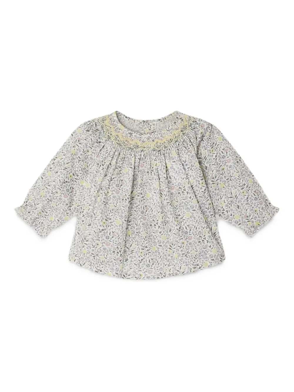 Топ с цветочным принтом и сборкой Bonpoint, светло-бежевый
Топ с цветочным принтом и сборкой Bonpoint, светло-бежевый