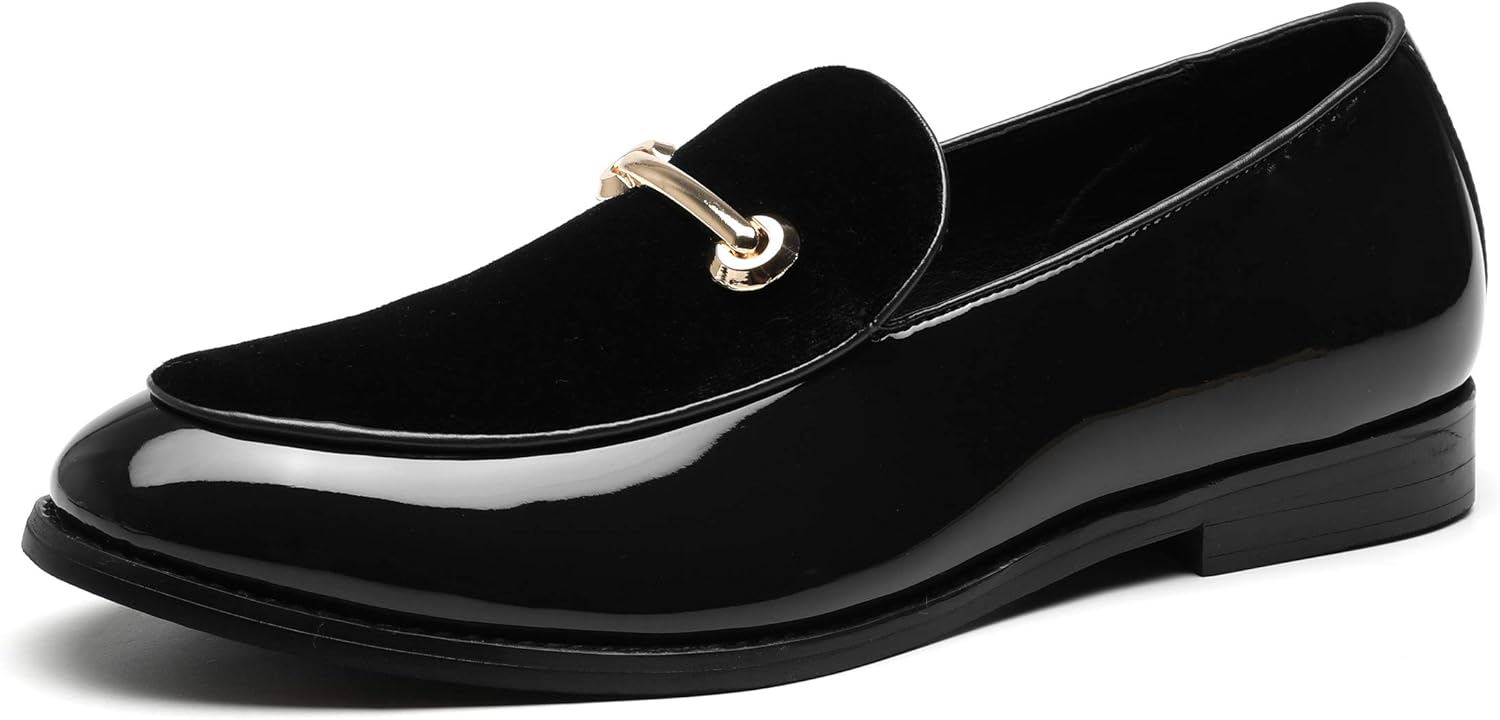 Мужские лоферы Santimon Fashion из бархата и лакированной кожи, слипоны, повседневные мокасины, черный
Мужские лоферы Santimon Fashion из бархата и лакированной кожи, слипоны, повседневные мокасины, черный