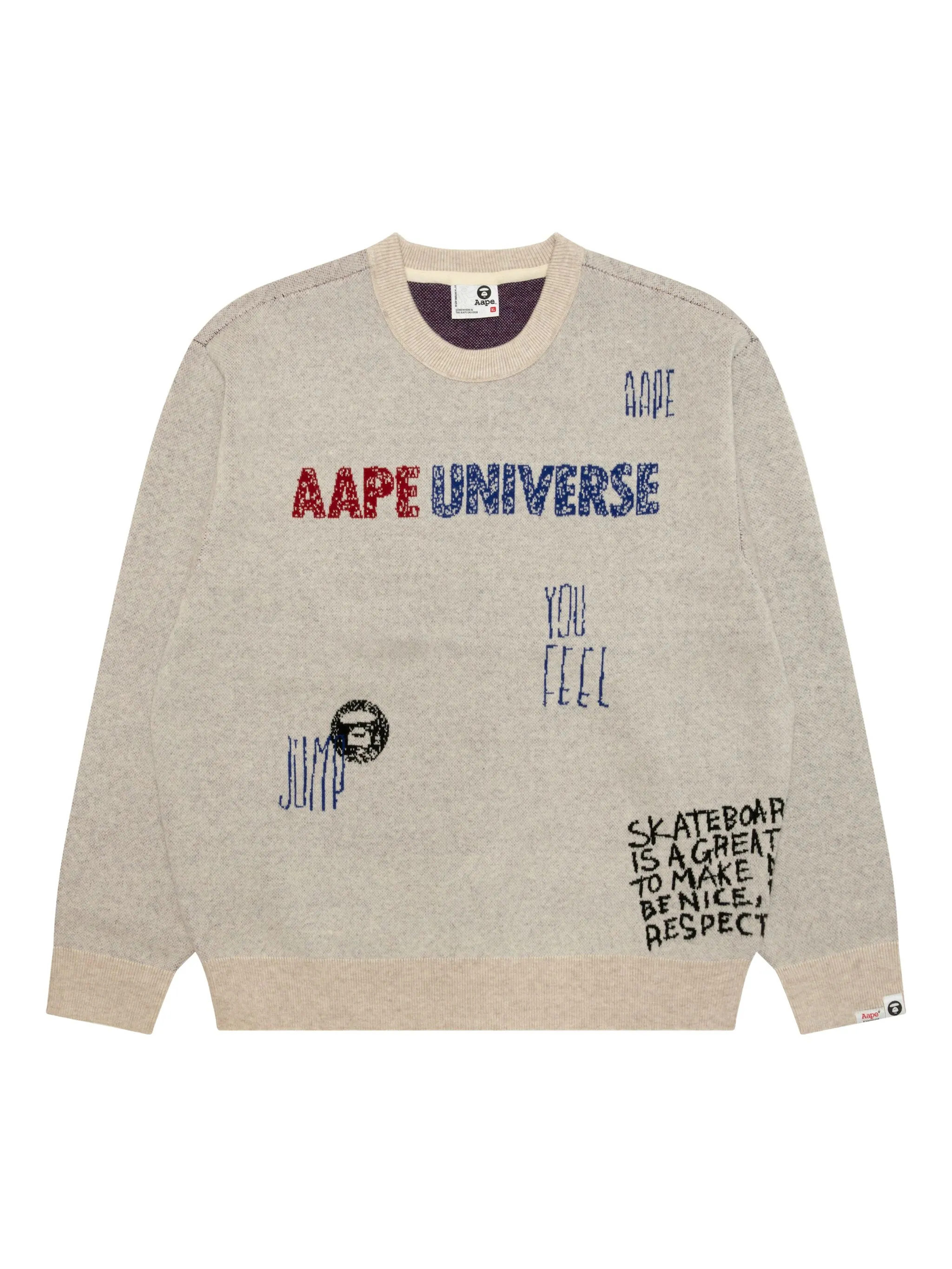 Свитер с круглым вырезом Aape By A Bathing Ape, нейтральный
Свитер с круглым вырезом Aape By A Bathing Ape, нейтральный