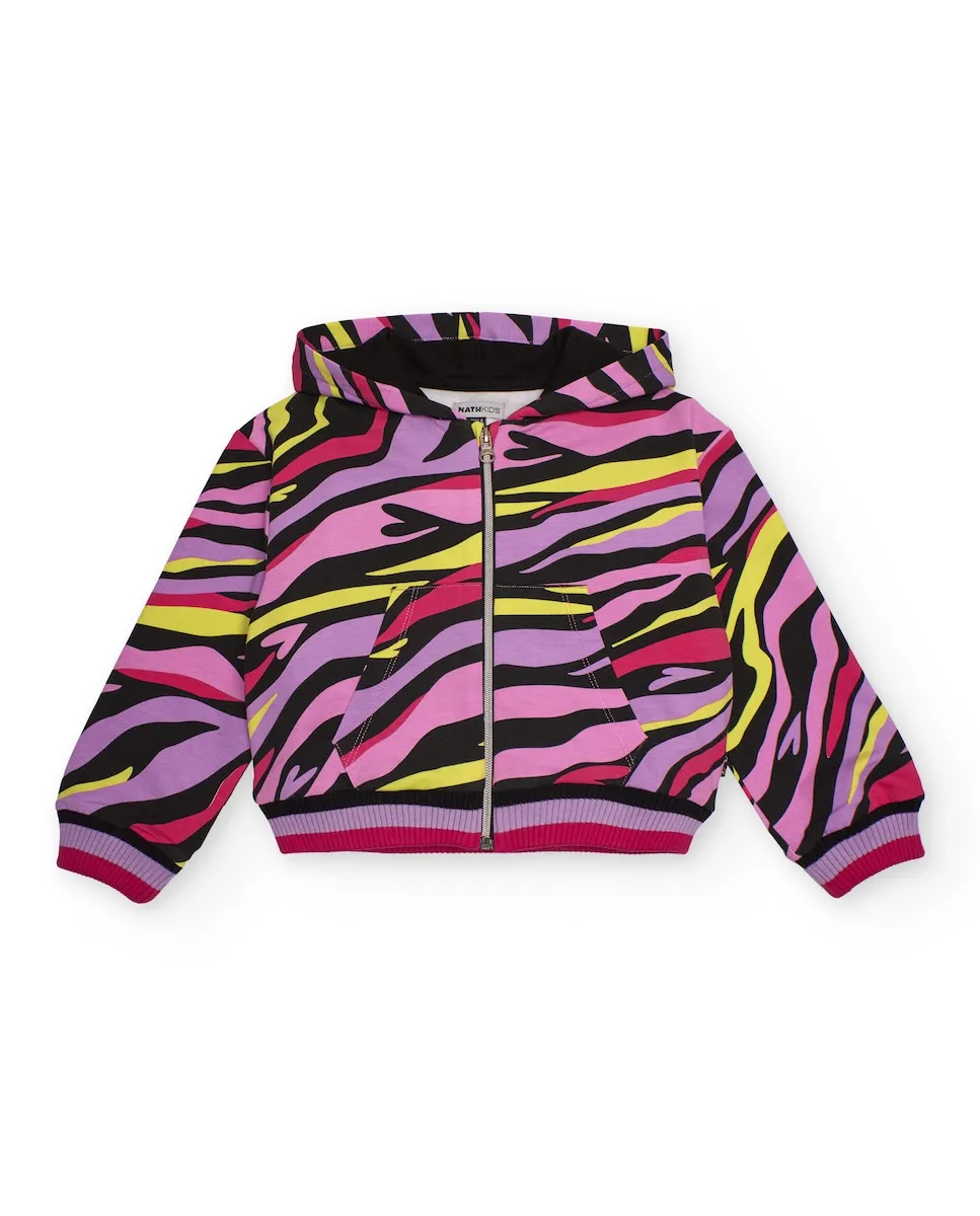 Толстовка для девочки с капюшоном и многоцветным принтом в стиле анималистики Tuc tuc
Толстовка для девочки с капюшоном и многоцветным принтом в стиле анималистики Tuc tuc