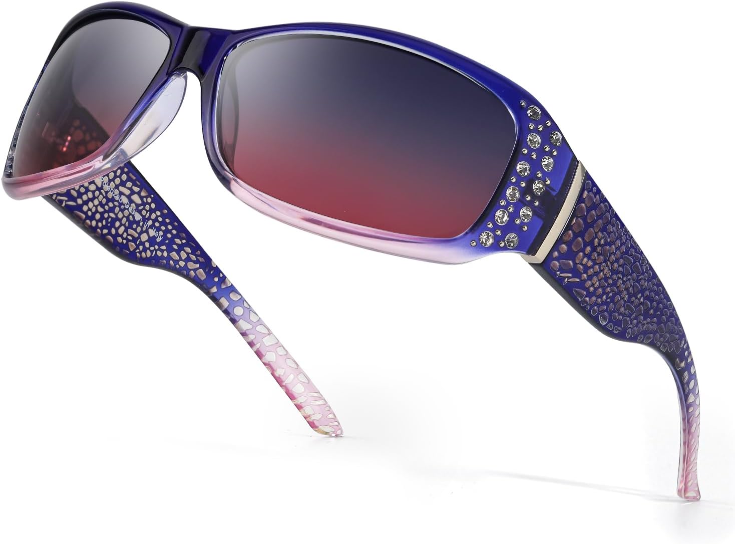 Женские поляризованные солнцезащитные очки IGnaef с украшениями из страз, защита от УФ-излучения UV400, подходят для вождения, рыбалки и покупок, A08 Gradient Blue Purple Frame/ Gradient Purple Polarized Lens
Женские поляризованные солнцезащитные очки IGnaef с украшениями из страз, защита от УФ-излучения UV400, подходят для вождения, рыбалки и покупок, A08 Gradient Blue Purple Frame/ Gradient Purple Polarized Lens
