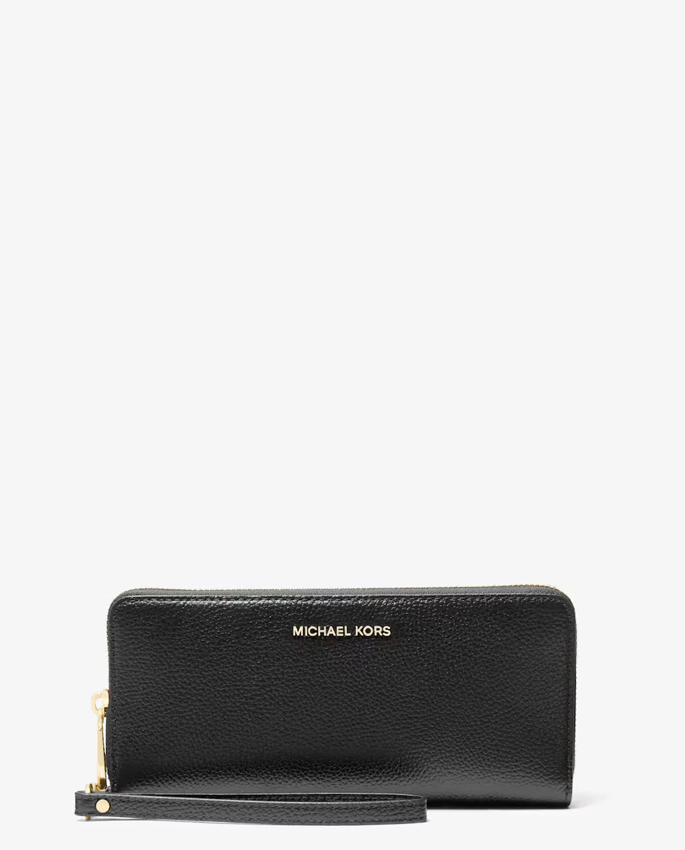 Женский кожаный кошелек с браслетом Michael Michael Kors, чёрный
Женский кожаный кошелек с браслетом Michael Michael Kors, чёрный