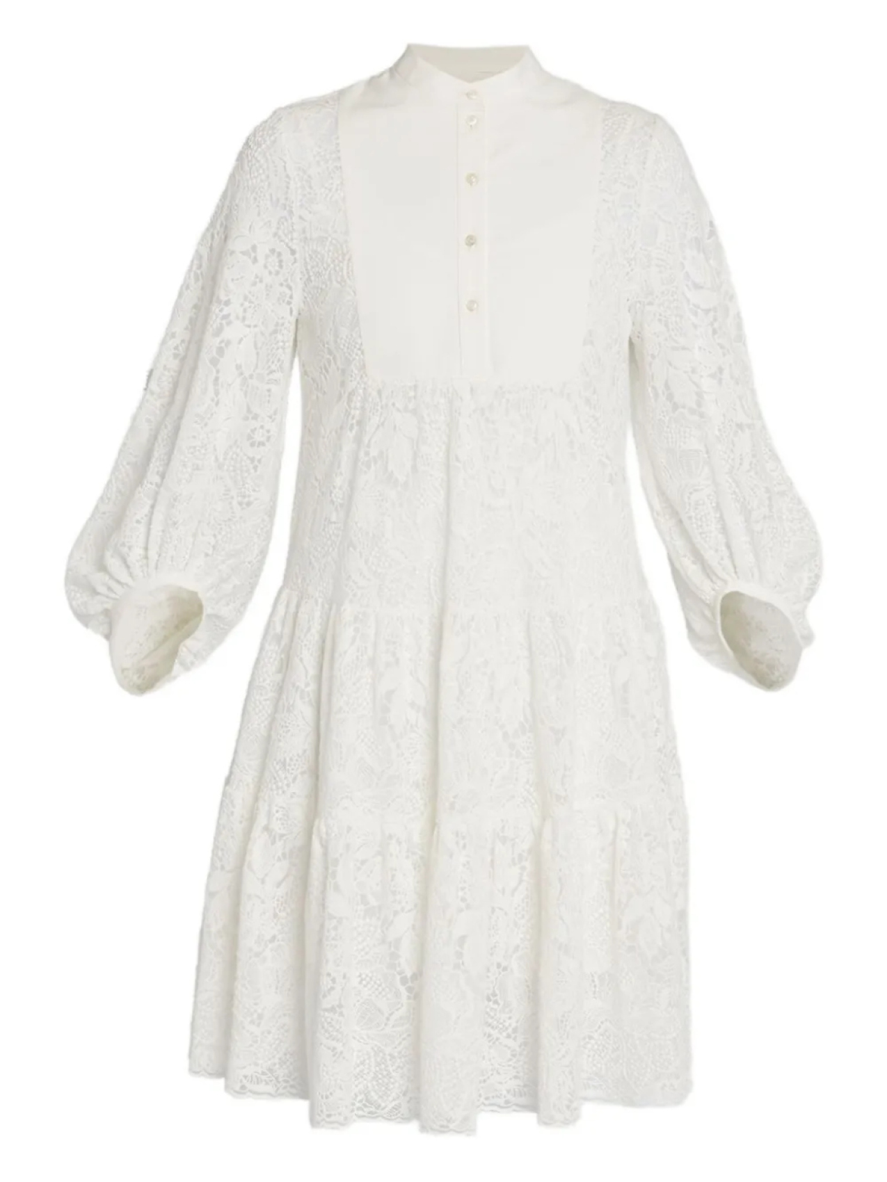 ERDEM платье мини с укороченными рукавами, белый
ERDEM платье мини с укороченными рукавами, белый